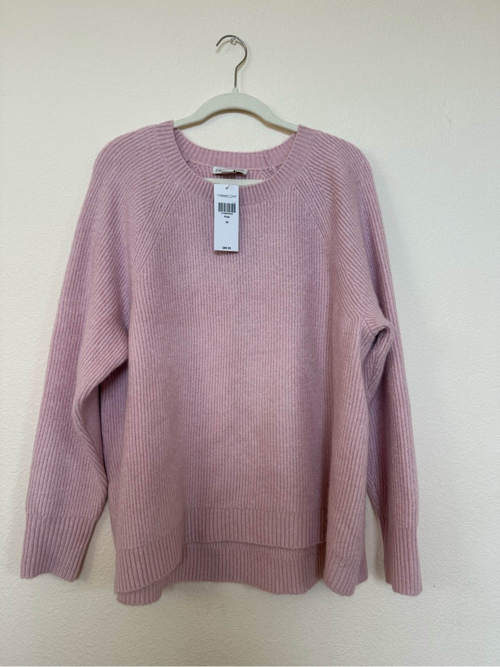 Coldwater Creek Dusty Pink Crewneck Sweater